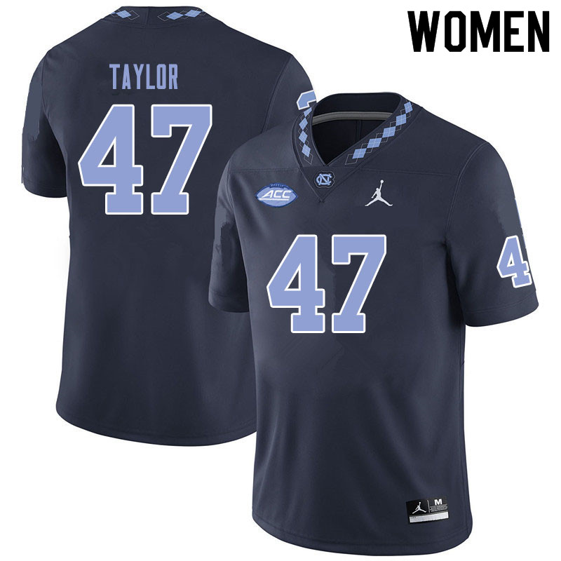 Jordan Brand Women #47 Noah Taylor North Carolina Tar Heels College Football Jerseys Sale-Black